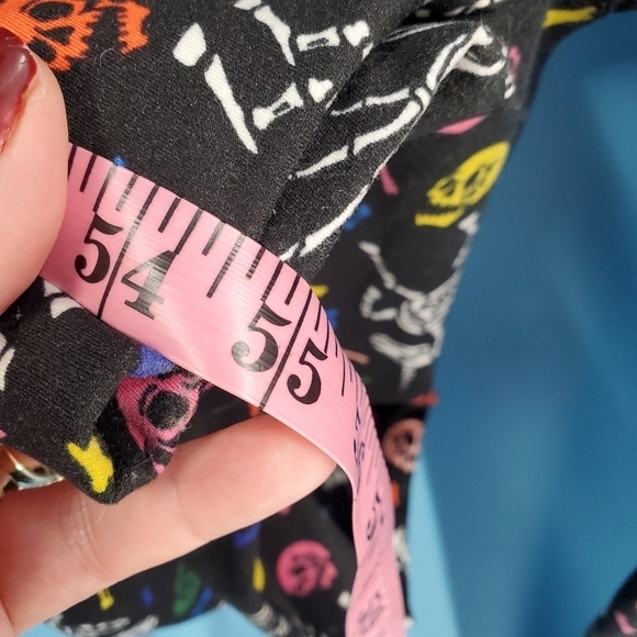 Halloween Multi-color skeleton design black onesie pajamas - Picture 9 of 12